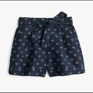 J Crew  embroidered bee shorts size 4